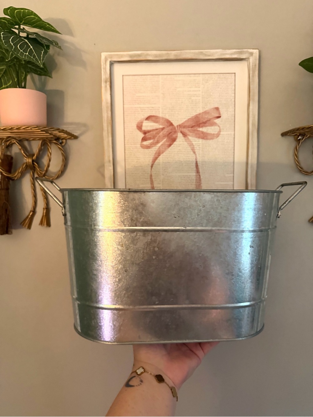 Large Farmhouse Bucket Basket